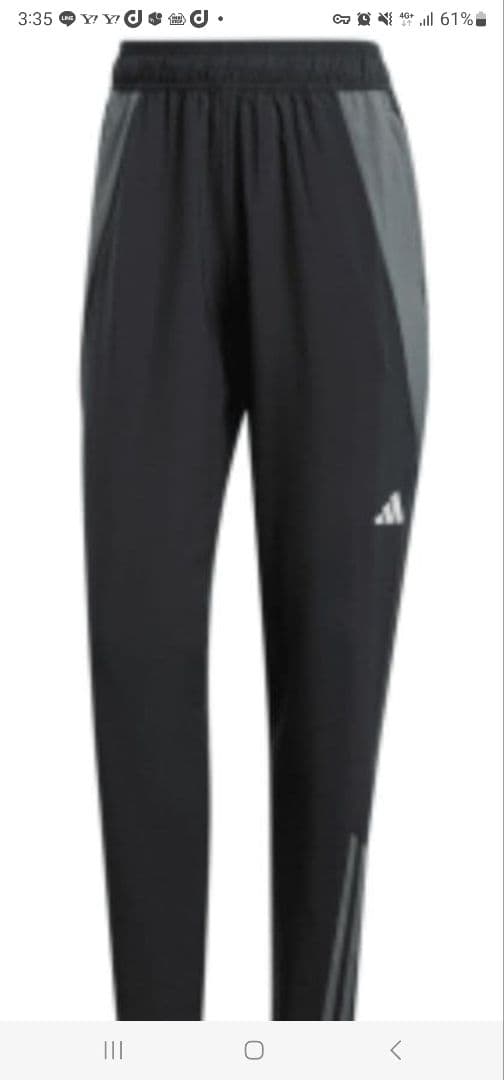 adidas ブラック ジャケット＆パンツセット(レディース)