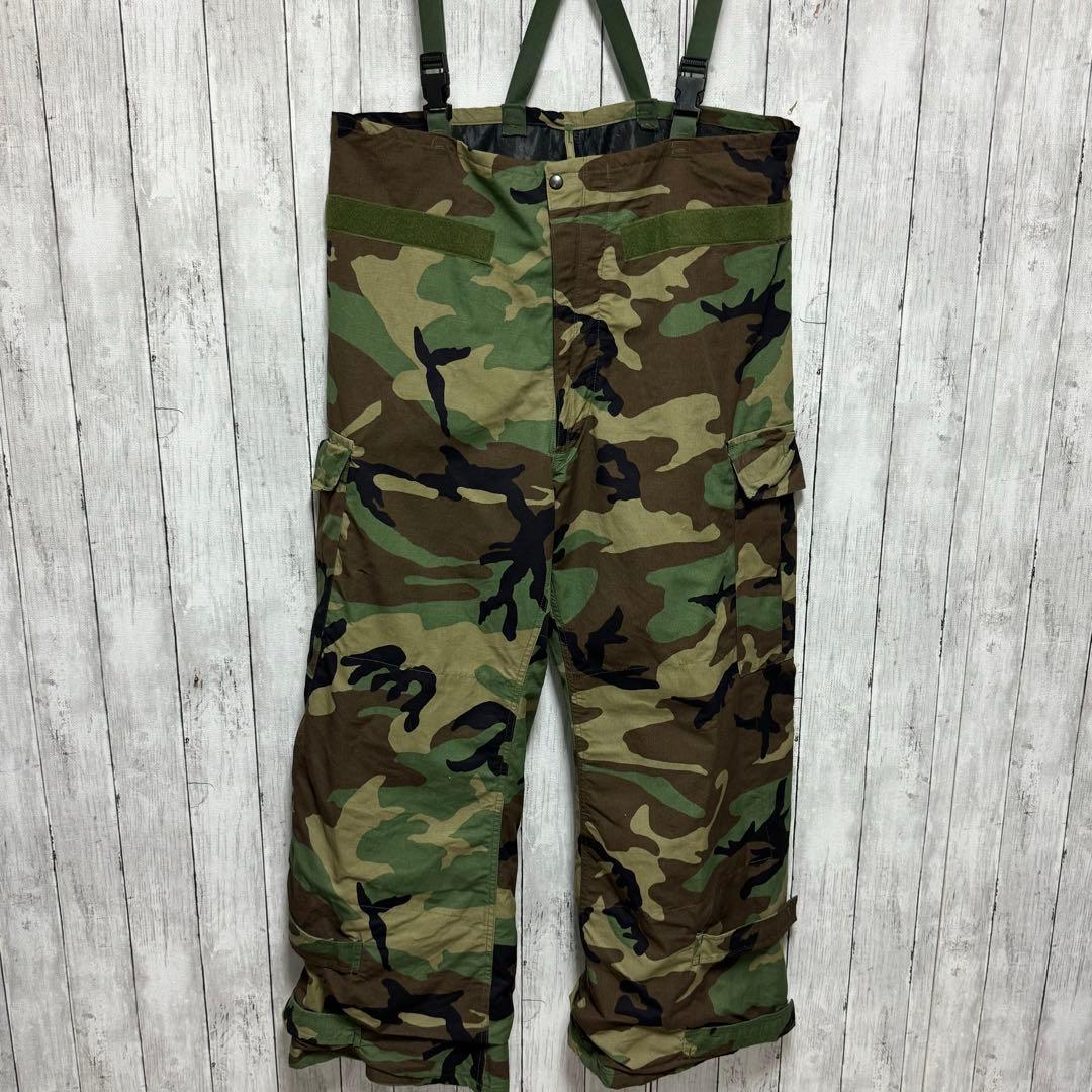 【美品】00年製U.S.ARMY ケミカルプロテクト迷彩デッキパンツ！