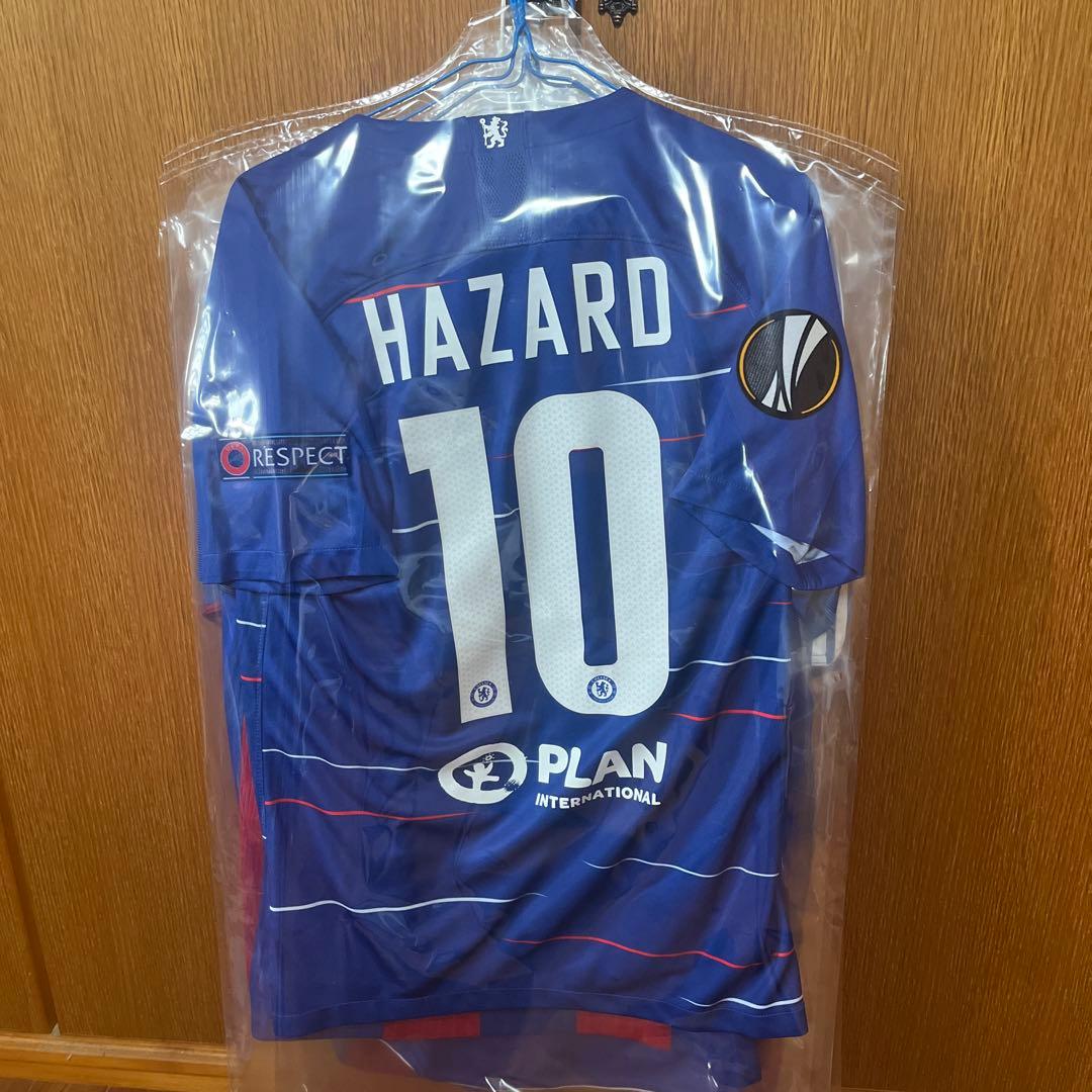 チェルシー 18-19 ホームユニフォーム アザール #10 EL決勝刺繍付き