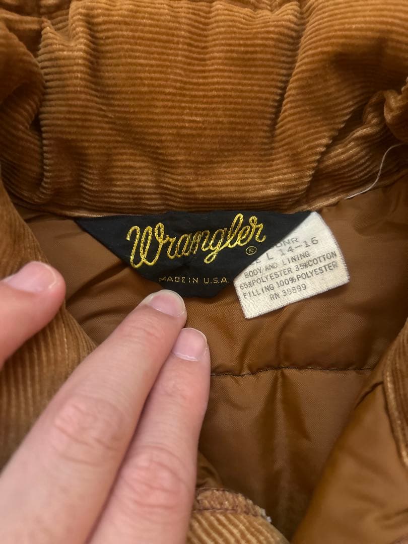 70,s wrangler ブラウンベスト USA