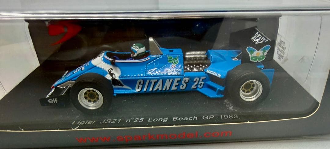 希少 美品 スパーク 1/43 リジェ JS21 ロングビーチGP 1983