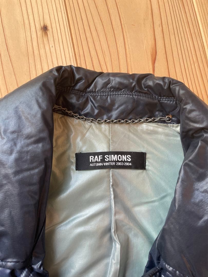 RAF SIMONS ナイロンダブルライダースジャケット