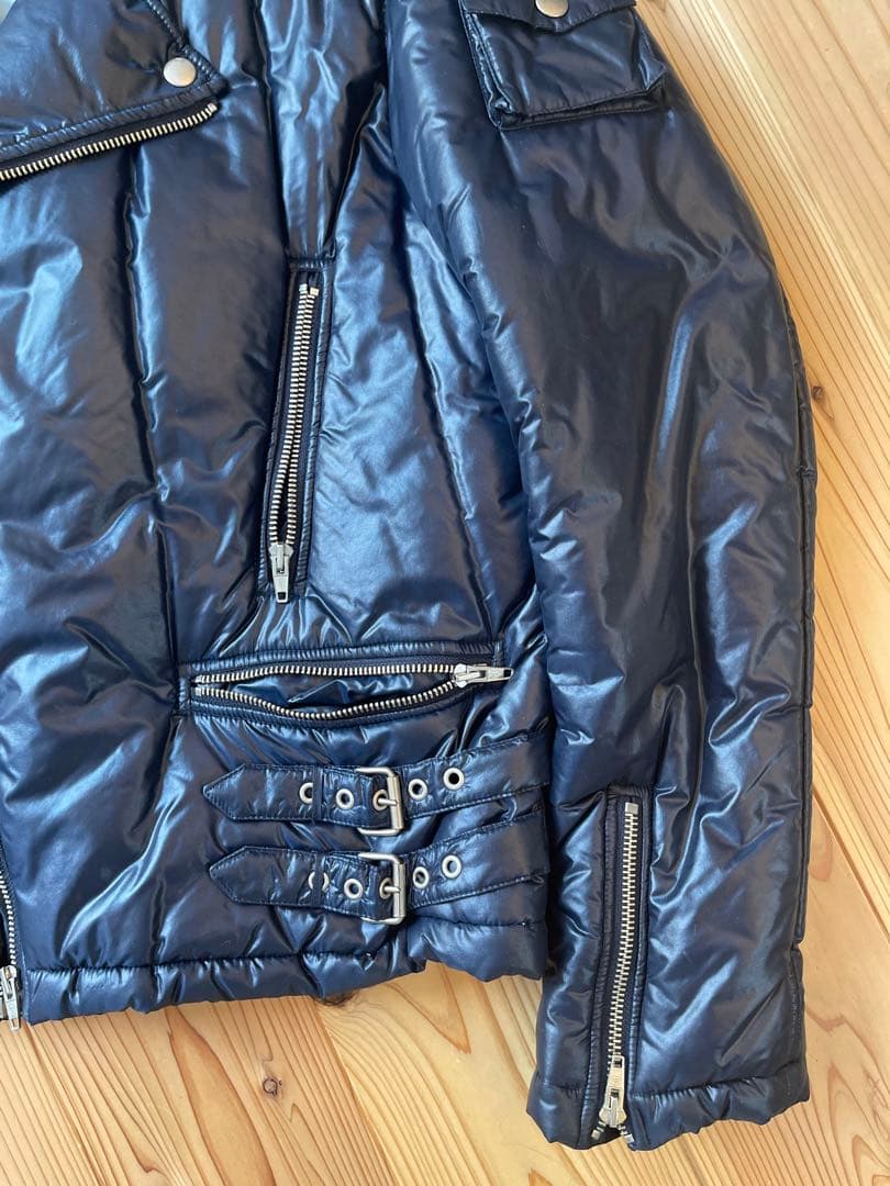 RAF SIMONS ナイロンダブルライダースジャケット