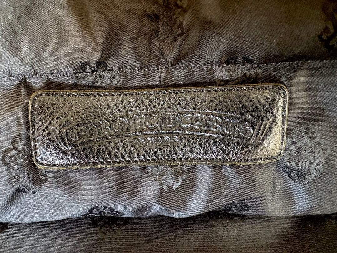 CHROME HEARTS レザートートバッグ セメタリークロス ダガージップ