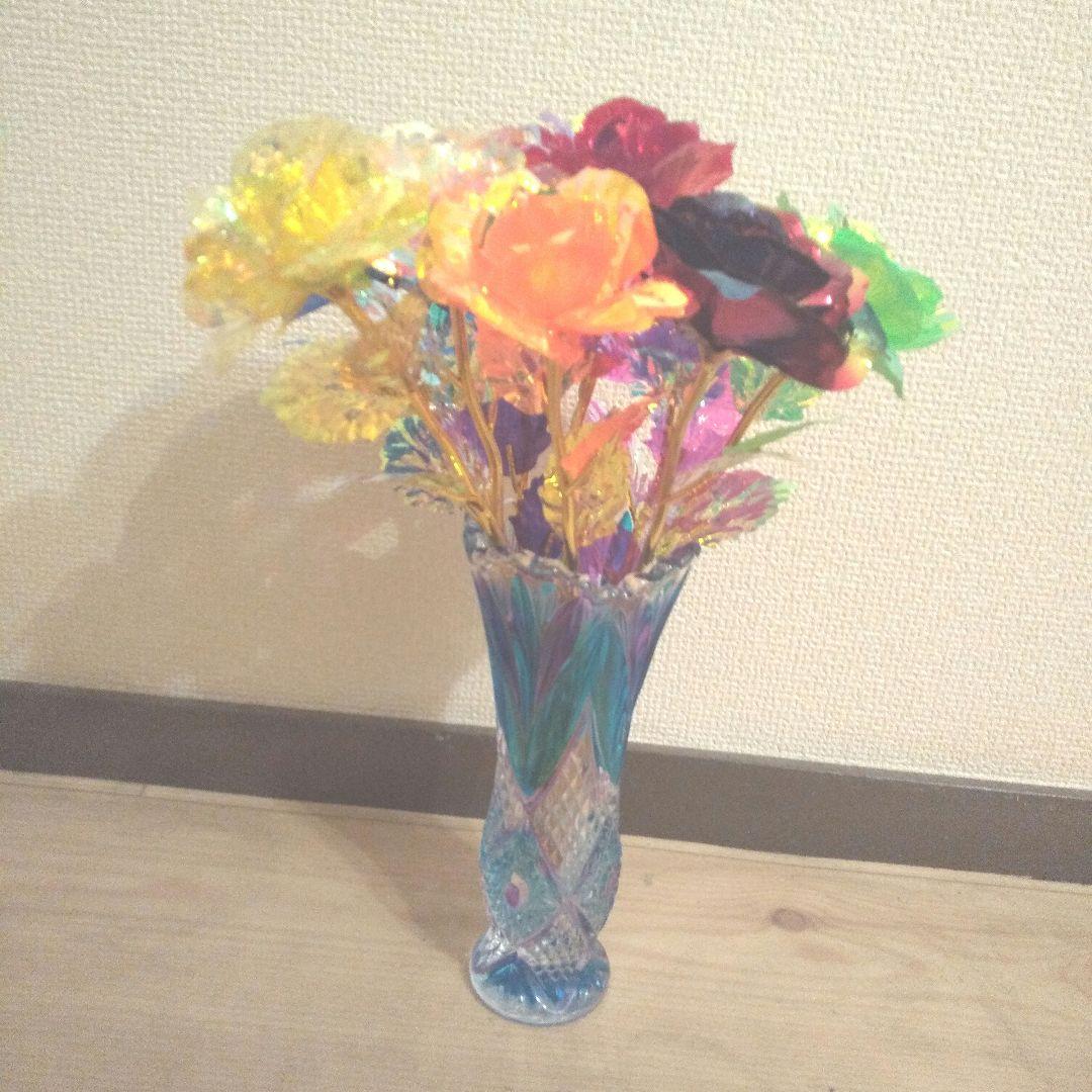 オーロラローズ エルピスの花 レインボー インテリア ホログラム メタリック
