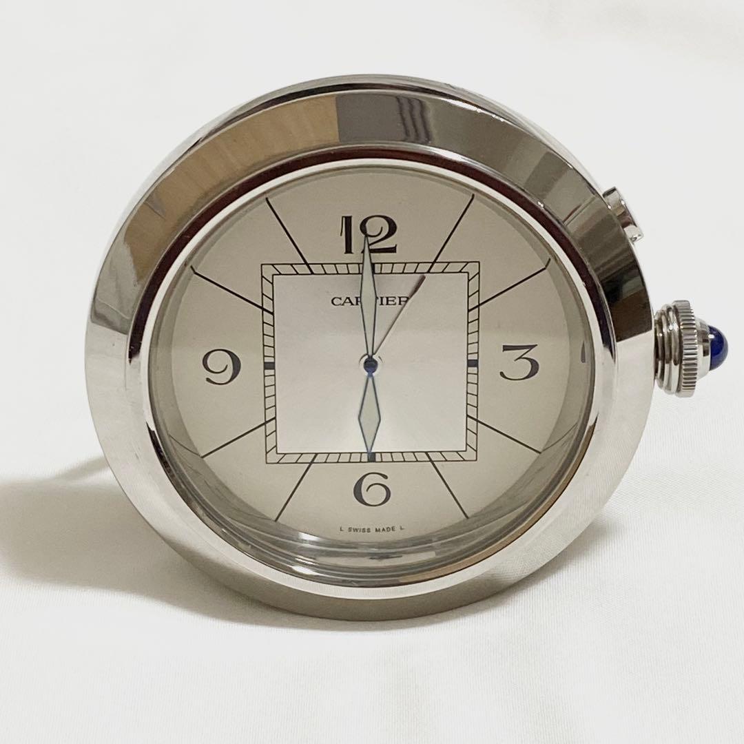 正規 CARTIER カルティエ PASHA パシャ Travel Clock