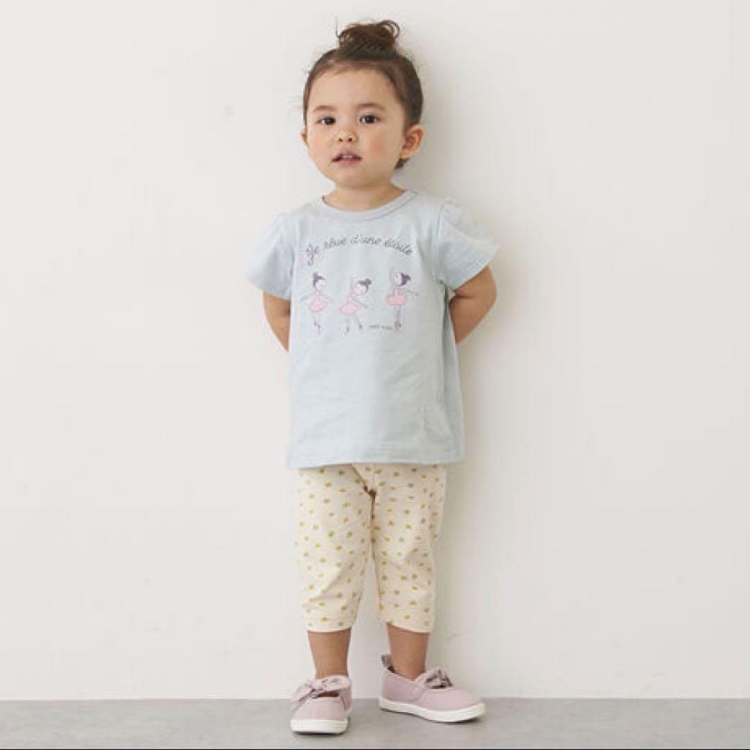 プティマイン　プティプラ　半袖Tシャツレギンスセット　90