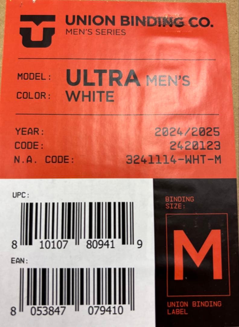 UNION ULTRA ホワイト Mサイズ　新品未使用