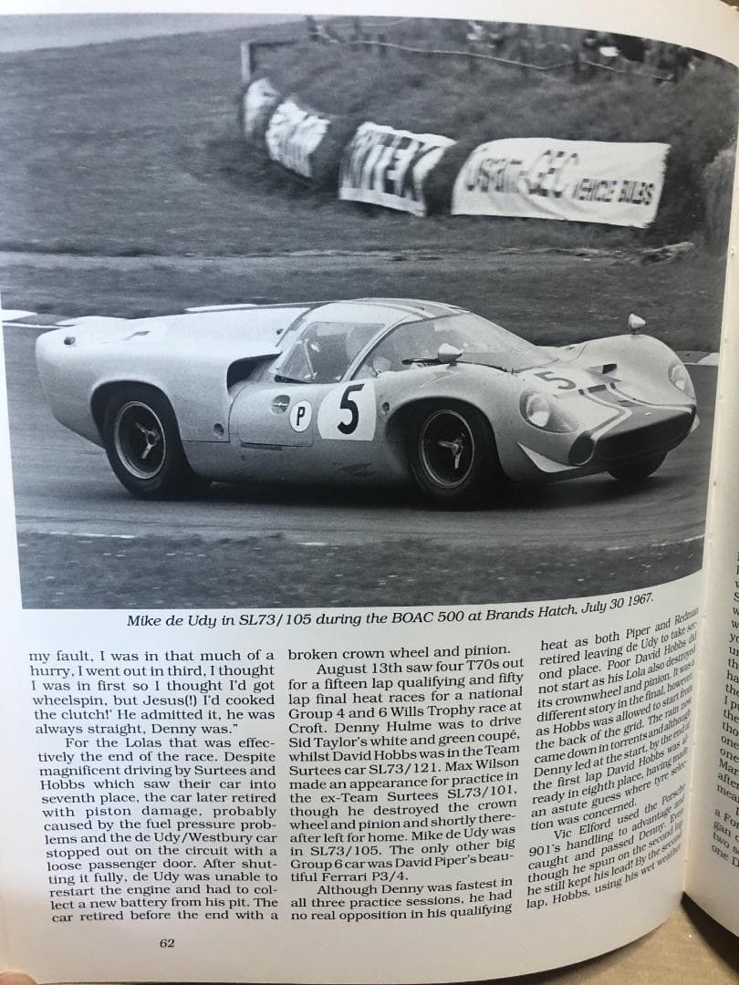 洋書 LOLA T70