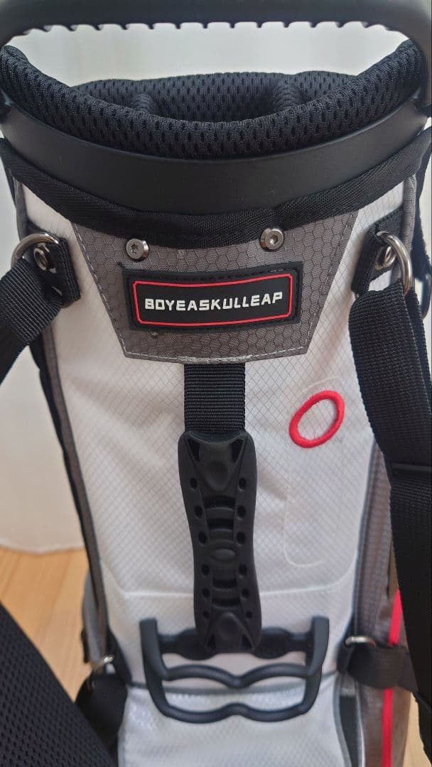 BOYEASKULLEAPウルトラライトゴルフバックグレー/ホワイト/レッド新品