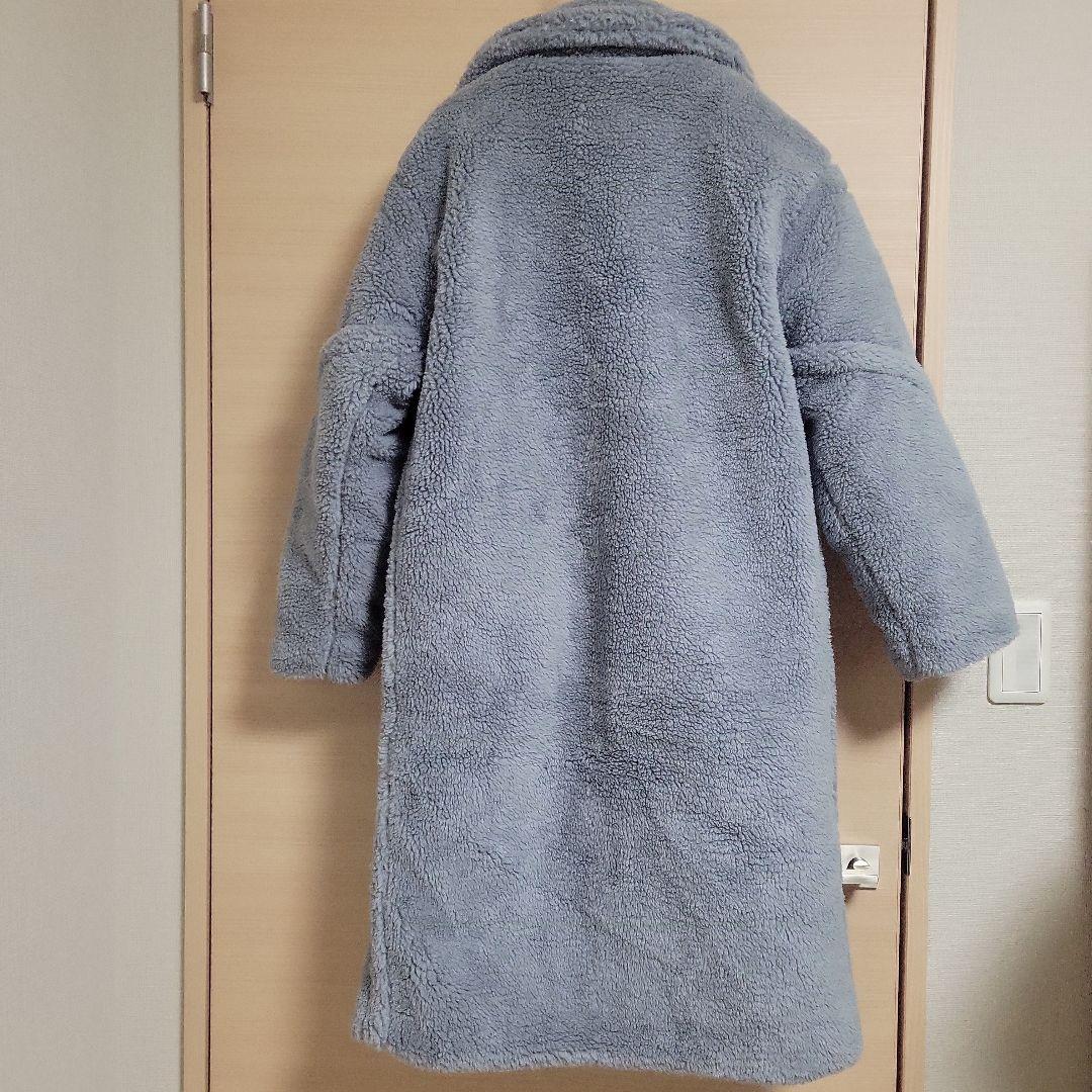 値下げ！新品同様☆ボアロングコートグレー