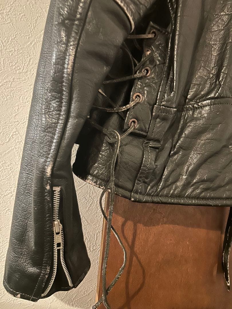お*ゆ様 70s〜80s ホースハイド　ダブルライダース お値下げ可能
