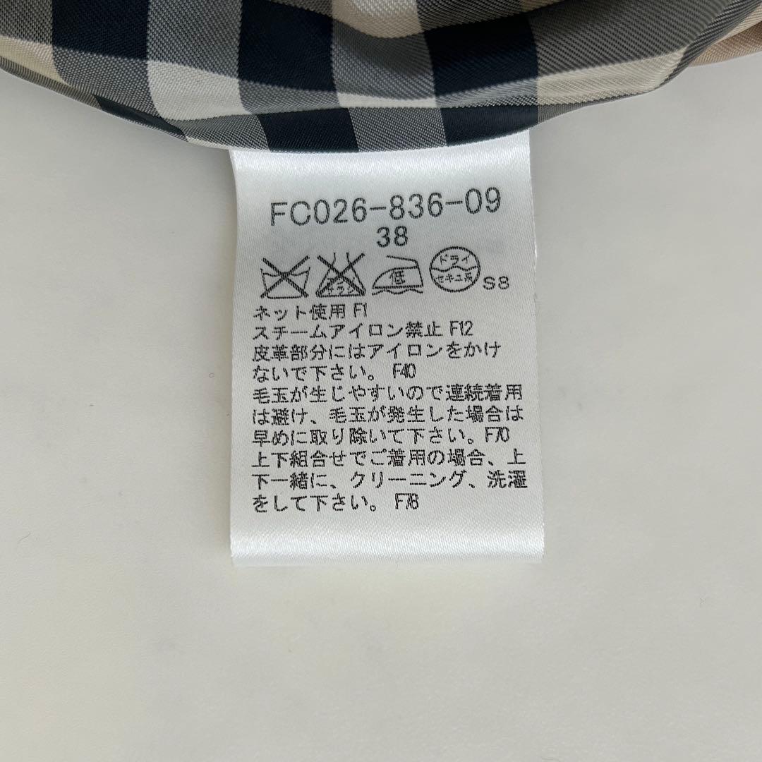 バーバリーロンドン ジャケット アンゴラ混 ショートコート ノバチェック