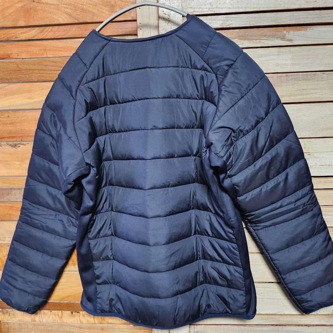 ATHLETA アスレタ ノーカラー 中綿ウォームジャケット Lサイズ 防寒