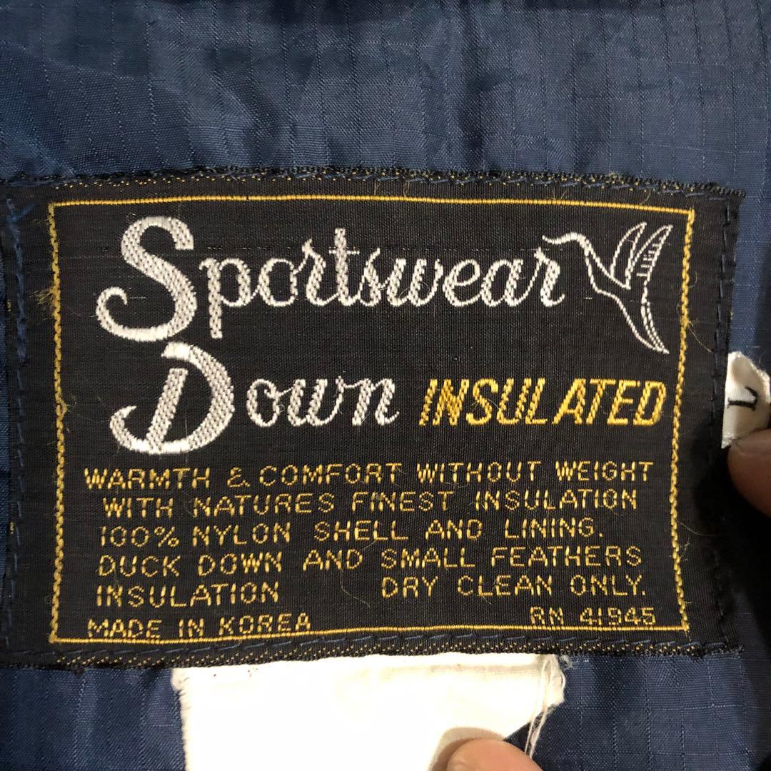 7T7826 Sportswear Down ダウンベスト　アメカジ　古着