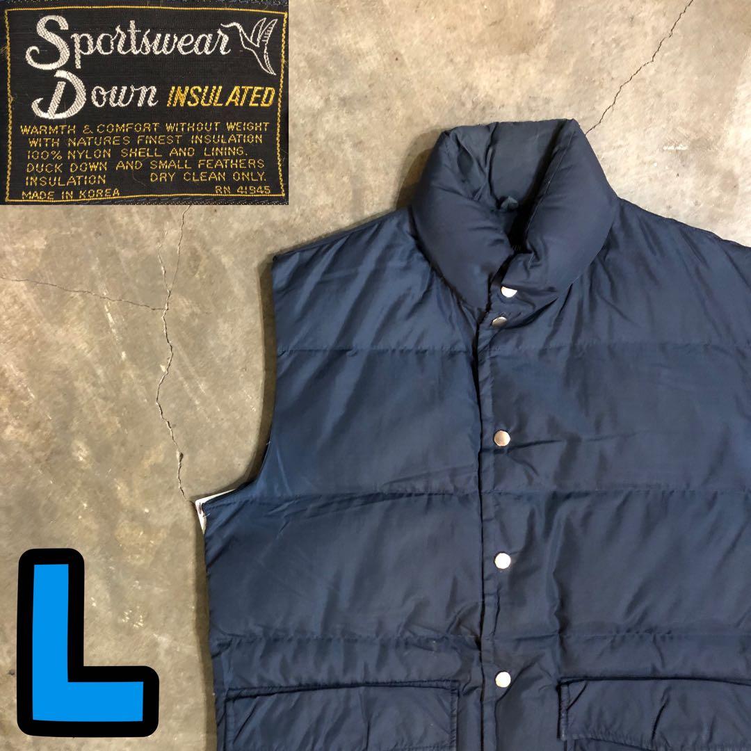 7T7826 Sportswear Down ダウンベスト　アメカジ　古着
