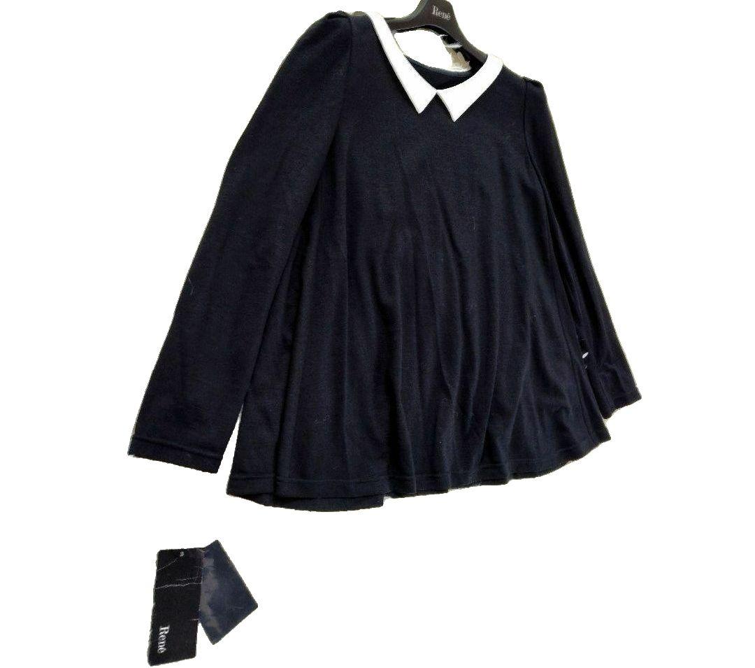 【Rene】美品　トップス　ウールシャツ　 36 ブラック