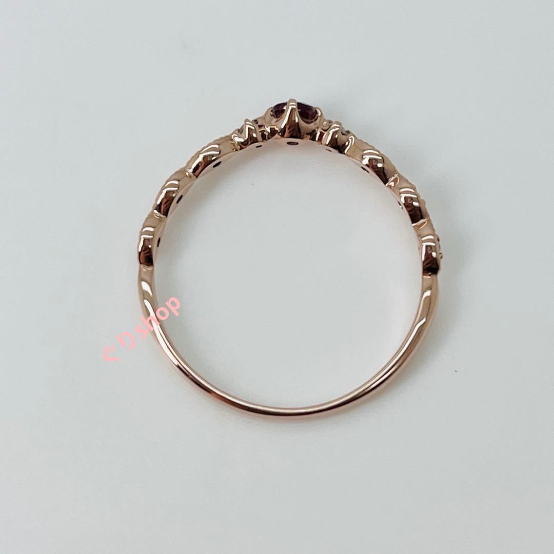 JEWELRY TSUTSUMI k10 ピンクゴールドピンクトルマリン リング