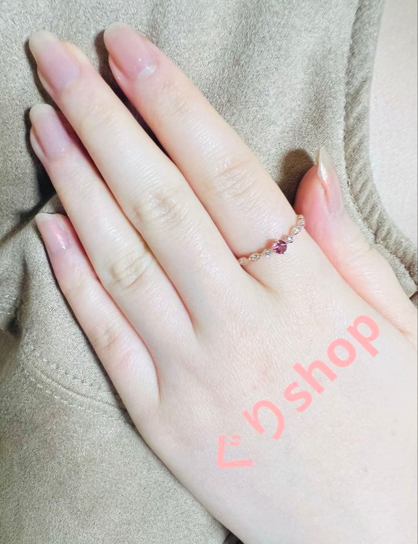 JEWELRY TSUTSUMI k10 ピンクゴールドピンクトルマリン リング