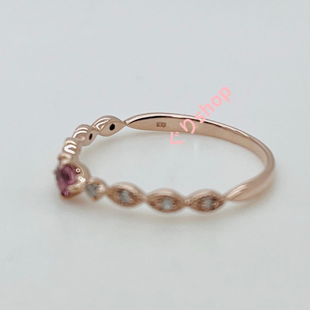 JEWELRY TSUTSUMI k10 ピンクゴールドピンクトルマリン リング