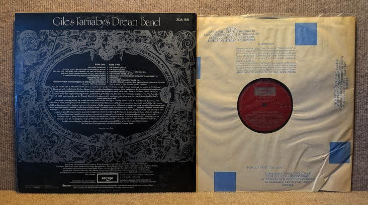 GILES FARNABY'S DREAM BAND 英 Argo LP原盤