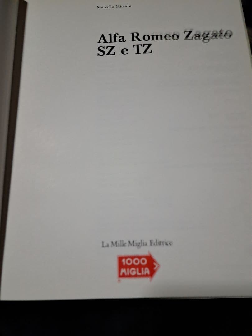 希少 洋書 Alfa Romeo-Zagato SZ TZ 解説 写真集