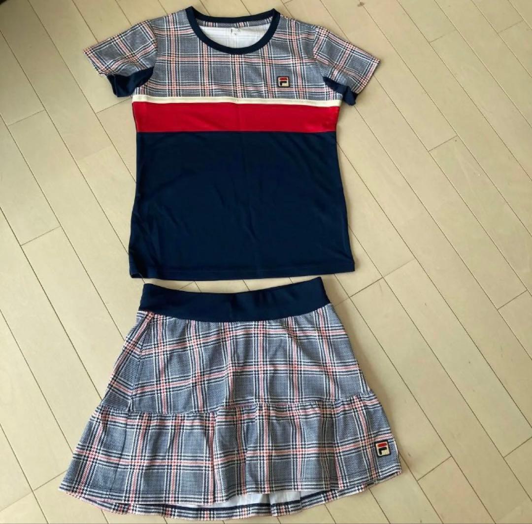 FILA 上下セット フィラ ゲームシャツ テニスウェア スコート　サイズM
