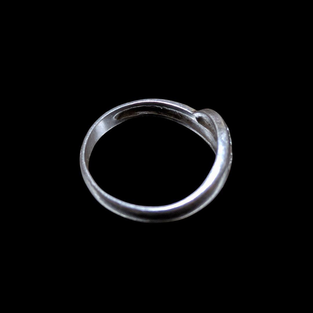 【プラチナ】Pt900 ダイヤリング 0.03ct 2.54g 19号 BRJ