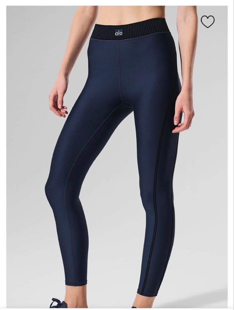 【限定値下げ美品】alo yoga ネイビー ヨガレギンス　Sサイズ