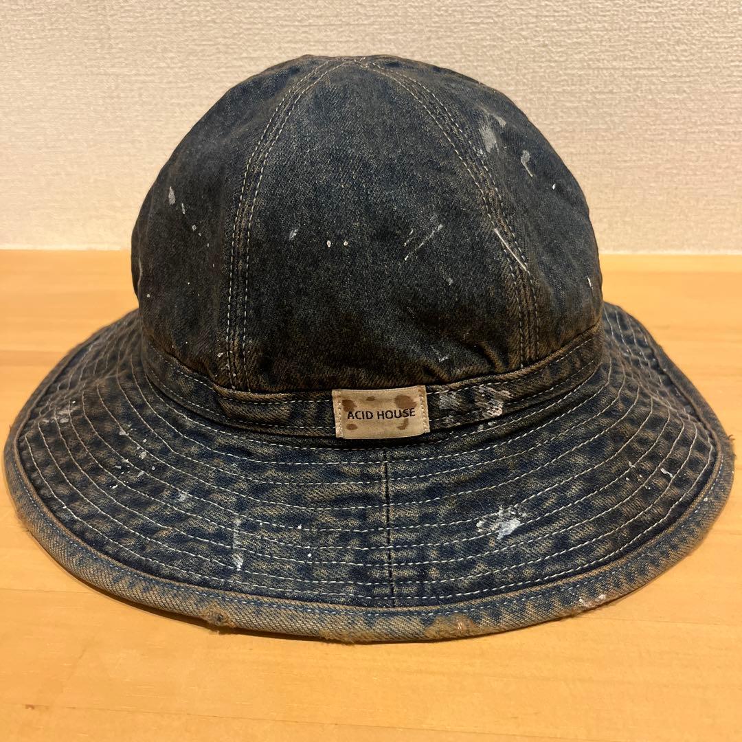 【完売品】ACID HOUSE 備南染工 デニムハット ヴィンテージ