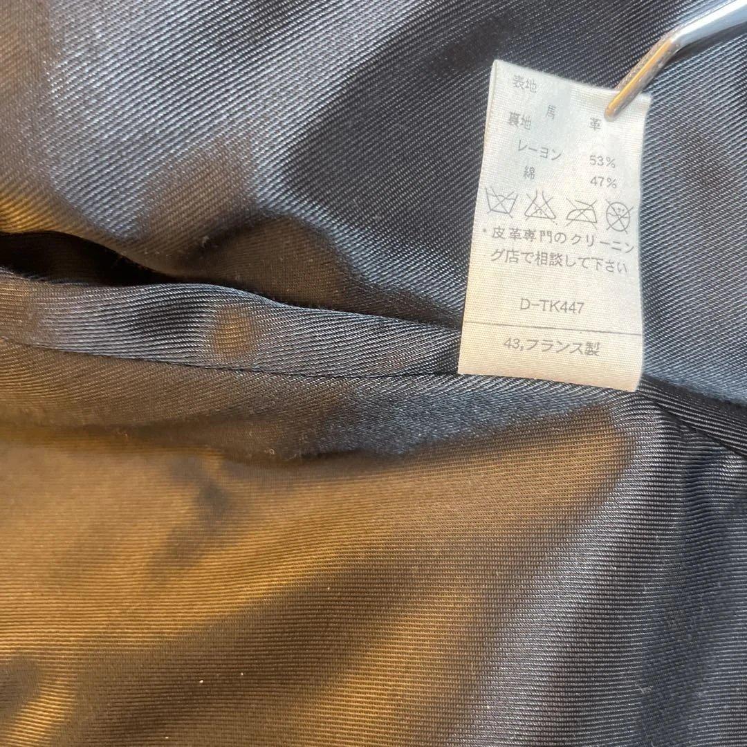 新品 アーペーセー A.P.C 初期扶翼 レザーコート フランス製 黒 馬革 1