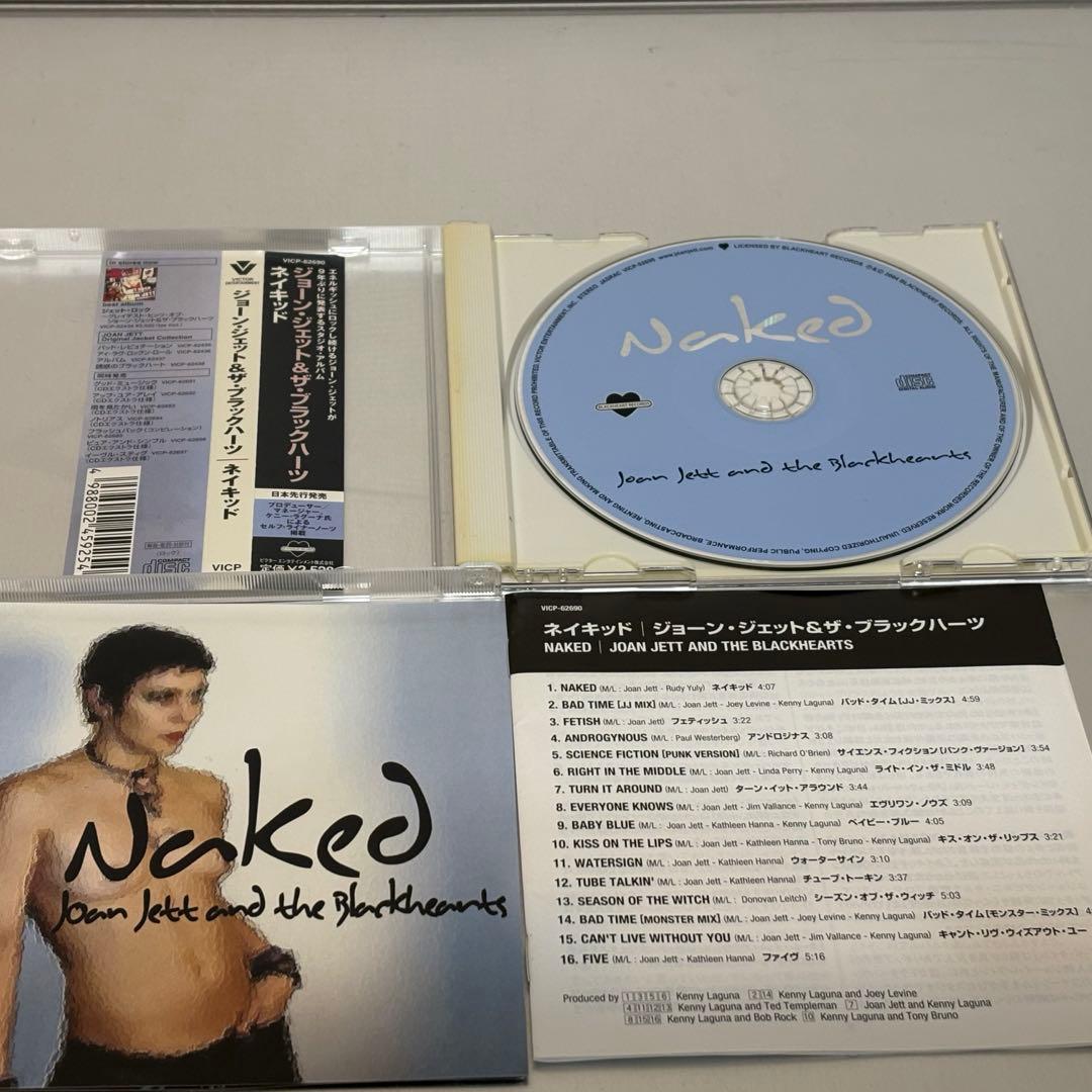 帯付 Joan Jett / Naked 日本盤先行発売 ジョーン・ジェットCD