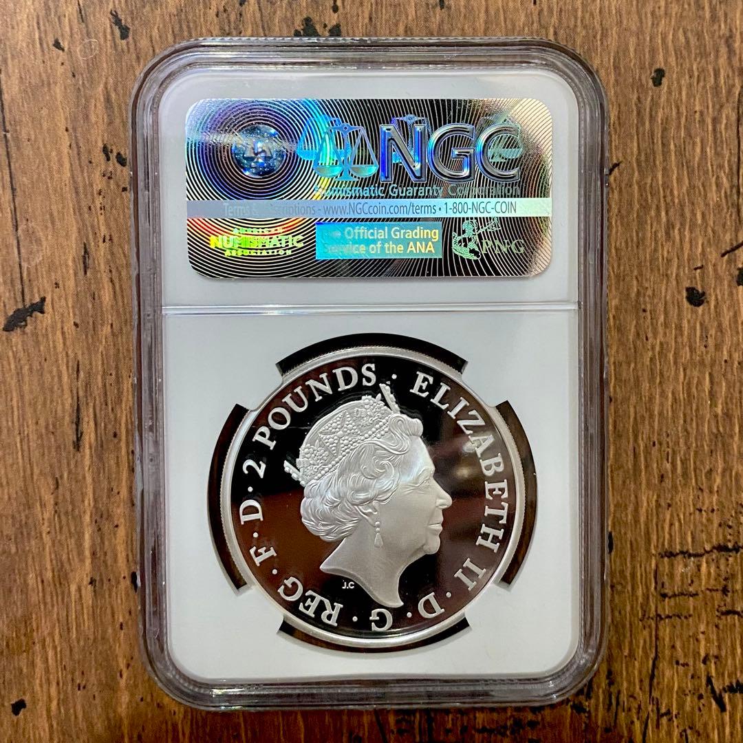 鑑定済☆2016 ブリタニア ウナ ライオン 銀貨 1oz  NGC
