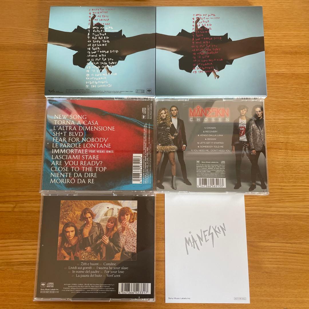 【セット】Maneskin CD5枚/ポストカード