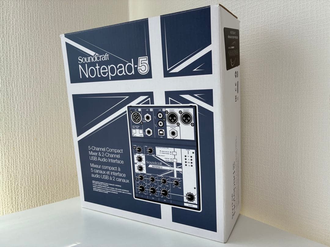 [美品]Notepad-5／アナログミキサー／5チャンネル／Soundcraft