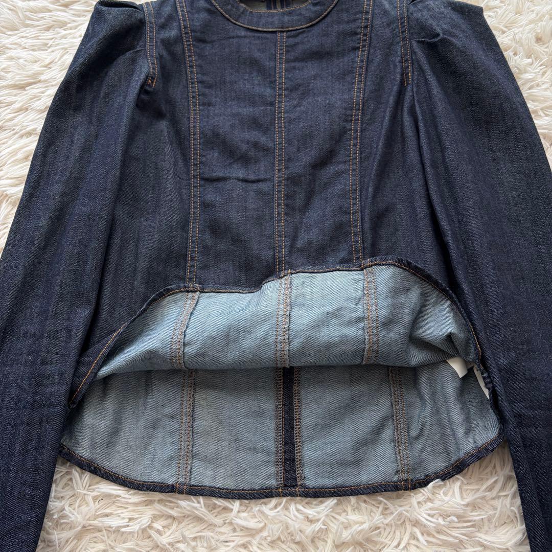 【美品✨】AMERI POWER SHOULDER DENIM SET UP