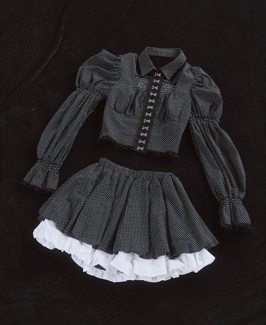 lilLilly レースホックテープブラウス 【トップスのみ】