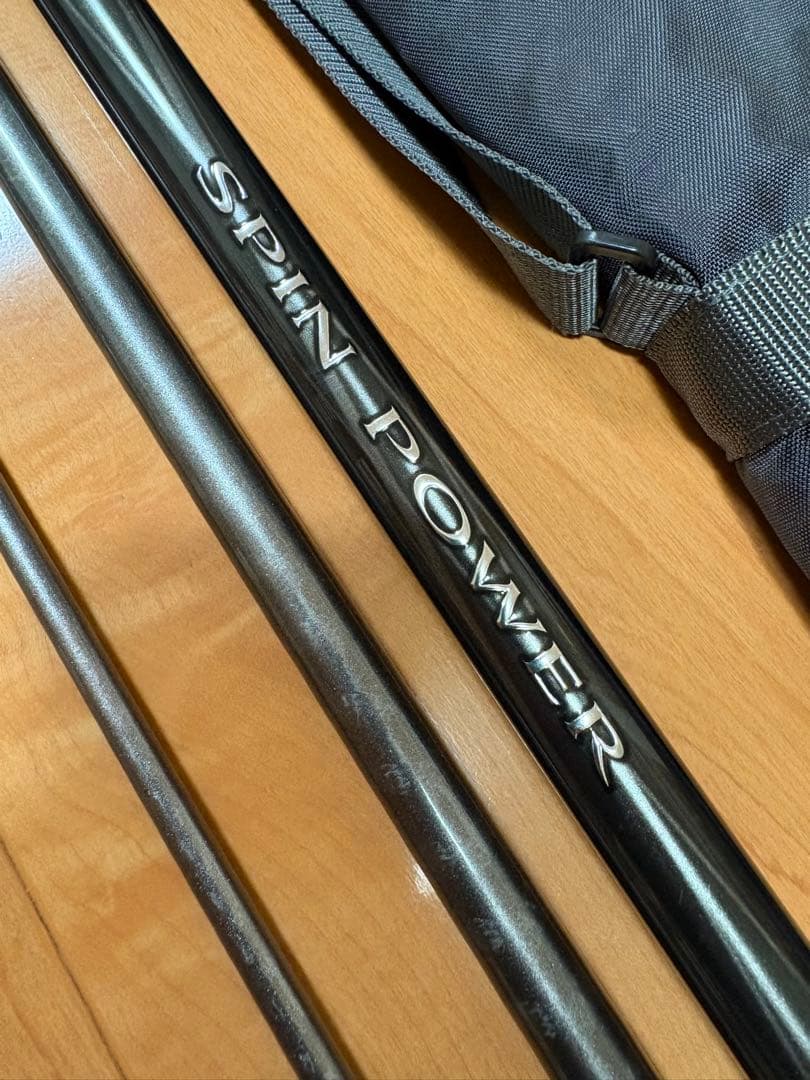 まこ 美品シマノ投げ竿 スピンパワー405CX＋