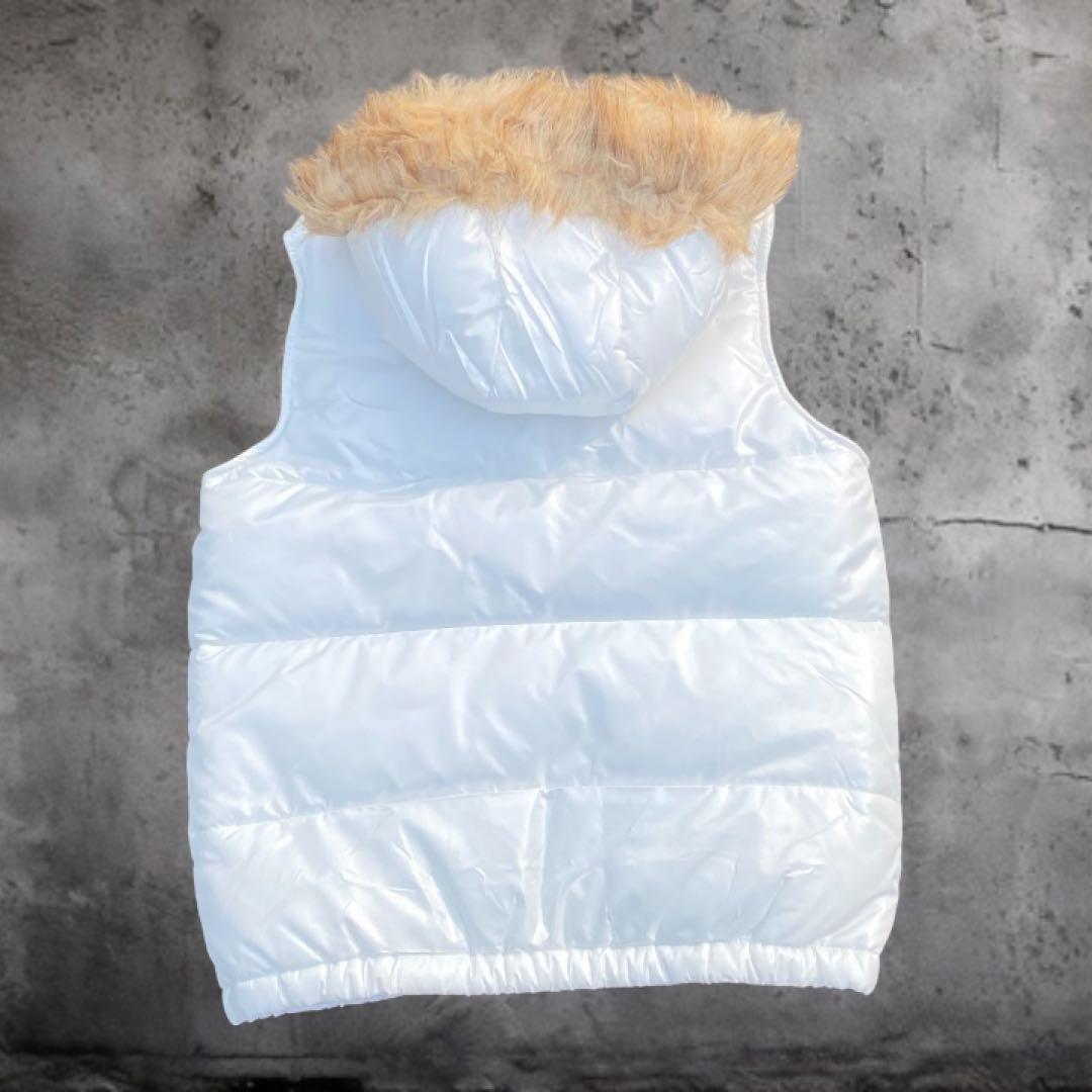 WOOLRICH 平成ギャル Y2K 白 中綿ベスト ファー　M archive