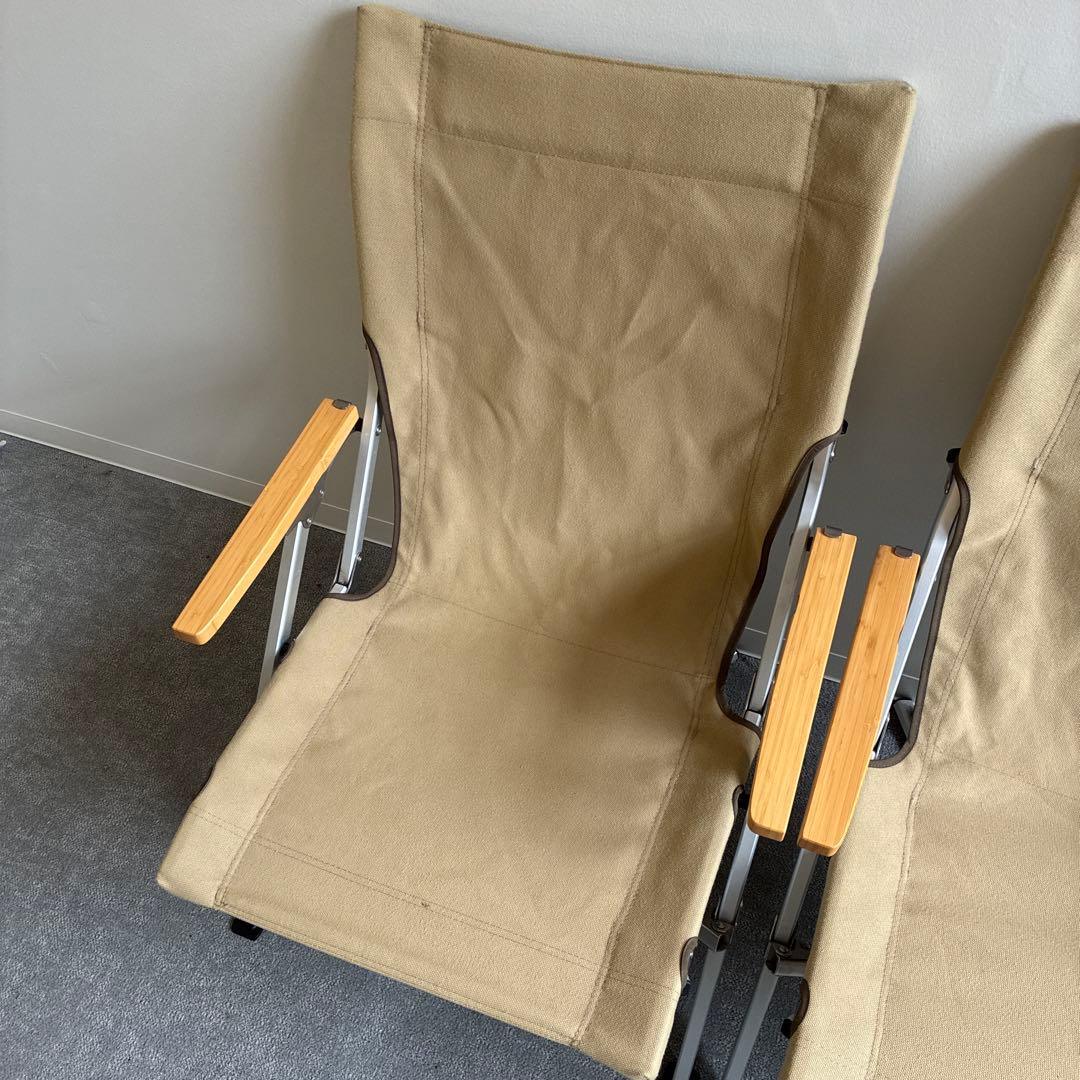  PEAK アウトドアチェア 2脚セット ローチェア30 カーキ