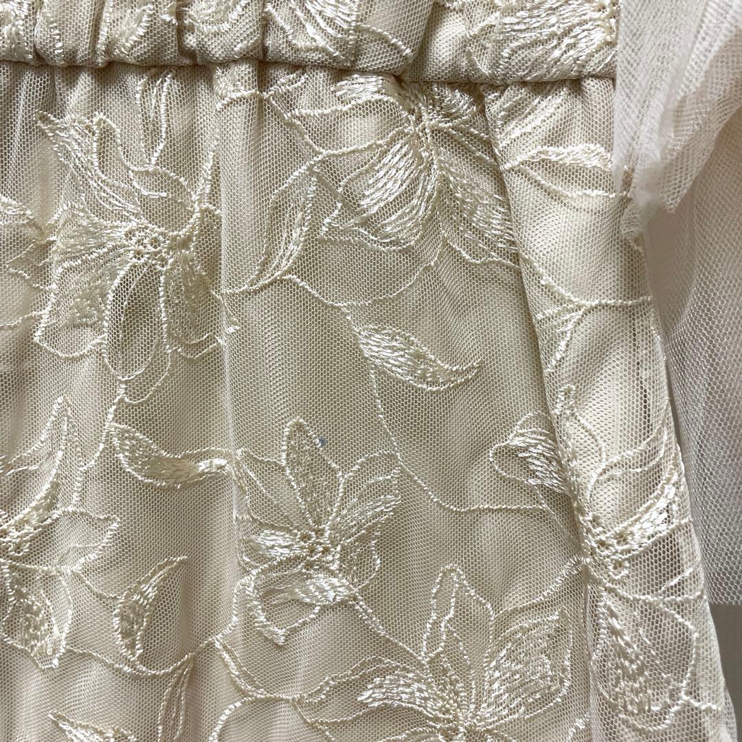 様々　　Pearl motif embroidery dress