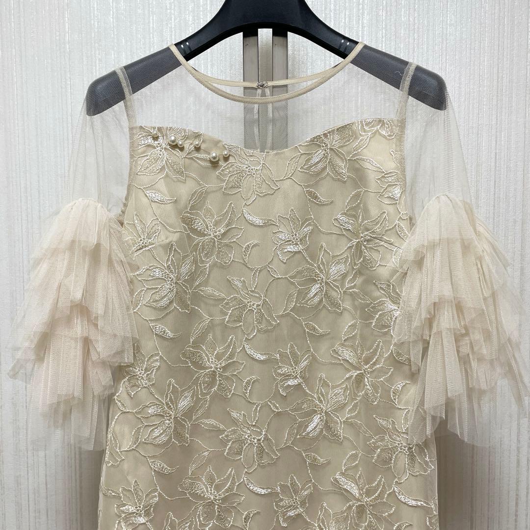 様々　　Pearl motif embroidery dress