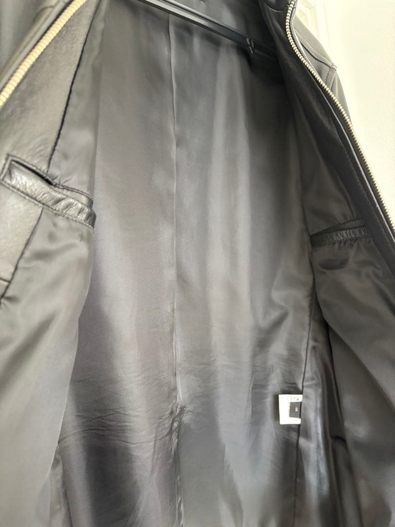 RADMESS MEN’S BIGI シープレザーシングルライダースジャケット