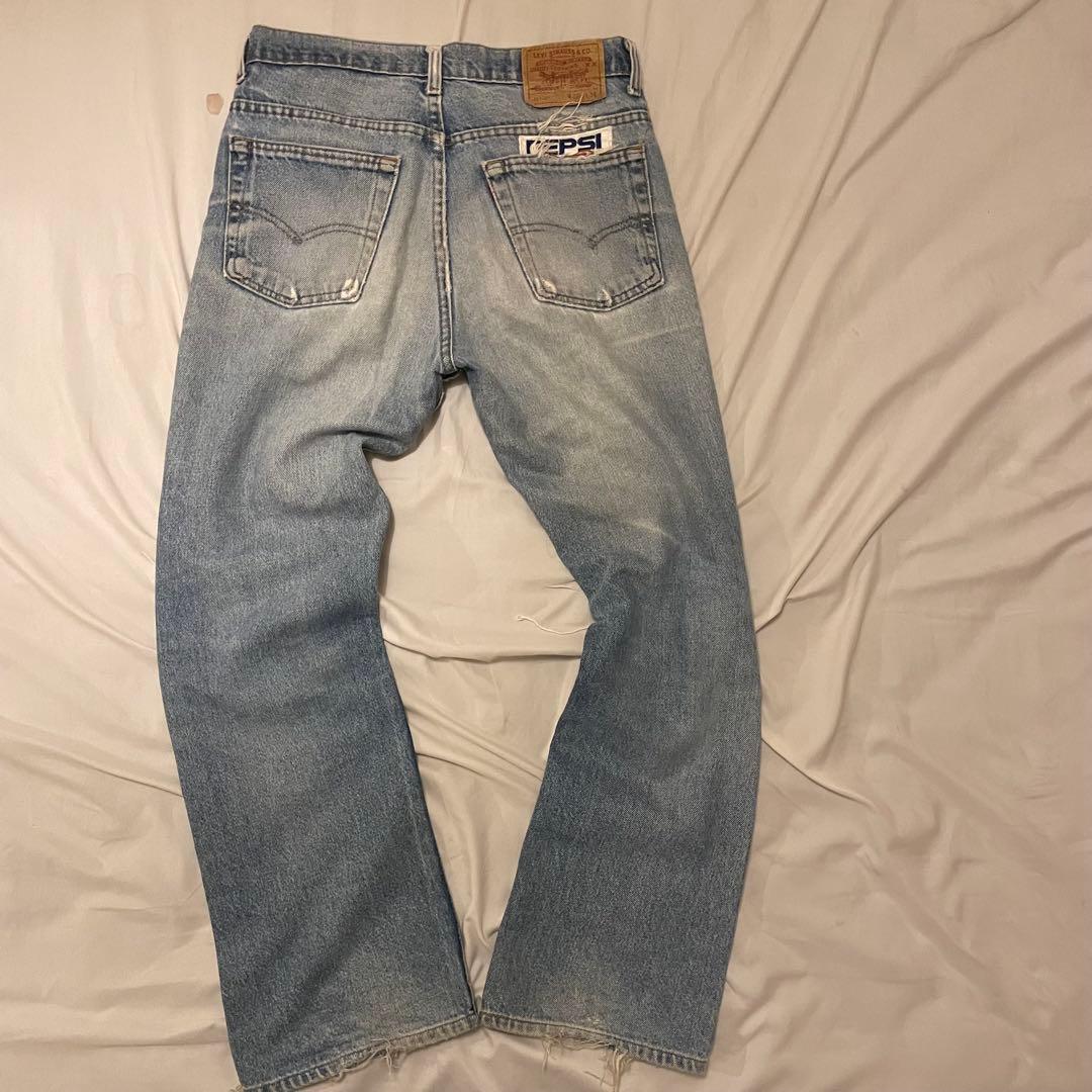 90s USA製 Levi's 517 0127 クラッシュ ブーツカットデニム
