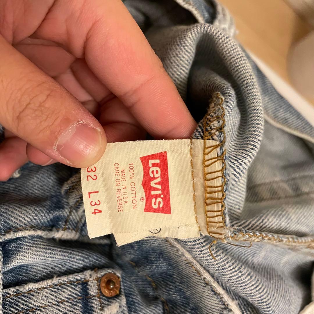 90s USA製 Levi's 517 0127 クラッシュ ブーツカットデニム