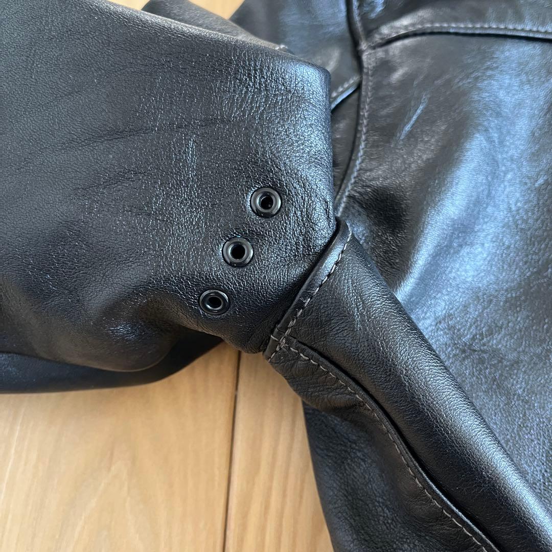 美品 Buco J-100 リアルマッコイズ 34 黒芯 シングルライダース
