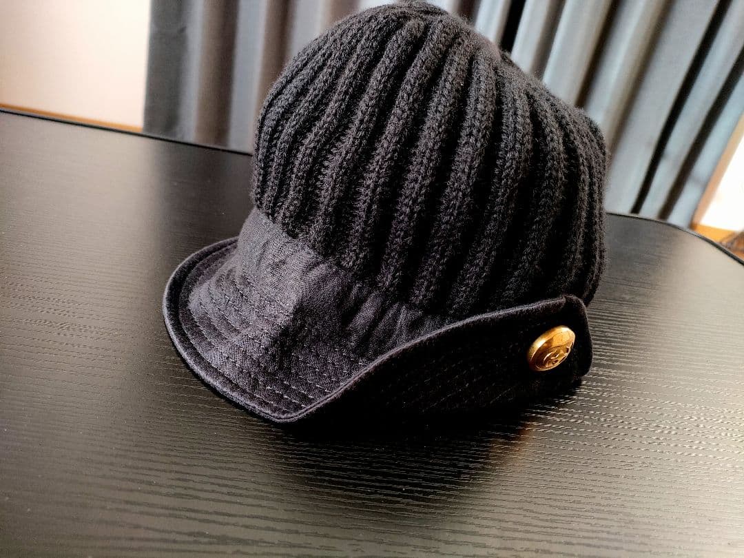 GUCCI グッチ インターロッキングG ツバ付きニットキャップ ニット帽