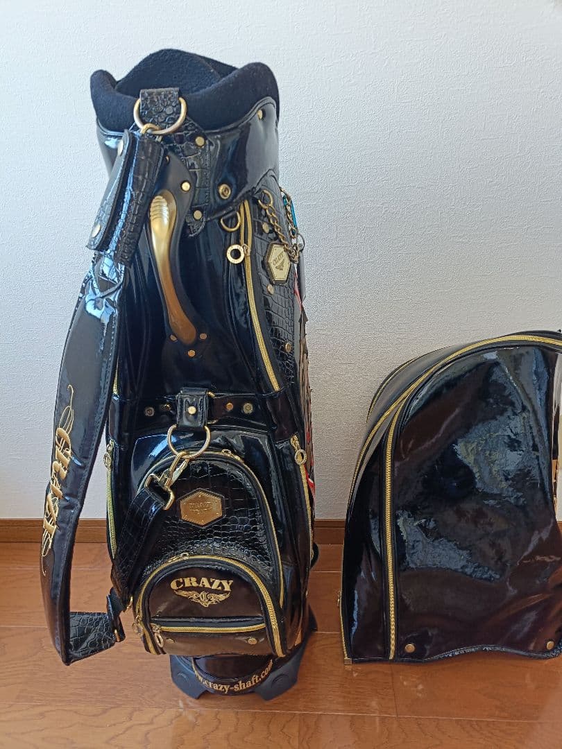 CRAZY クレイジーキャディバッグ スカルデザイン 中古