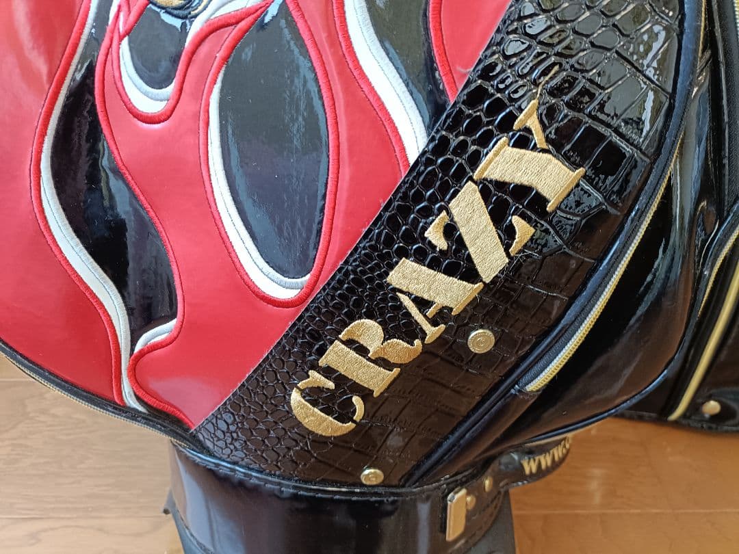 CRAZY クレイジーキャディバッグ スカルデザイン 中古