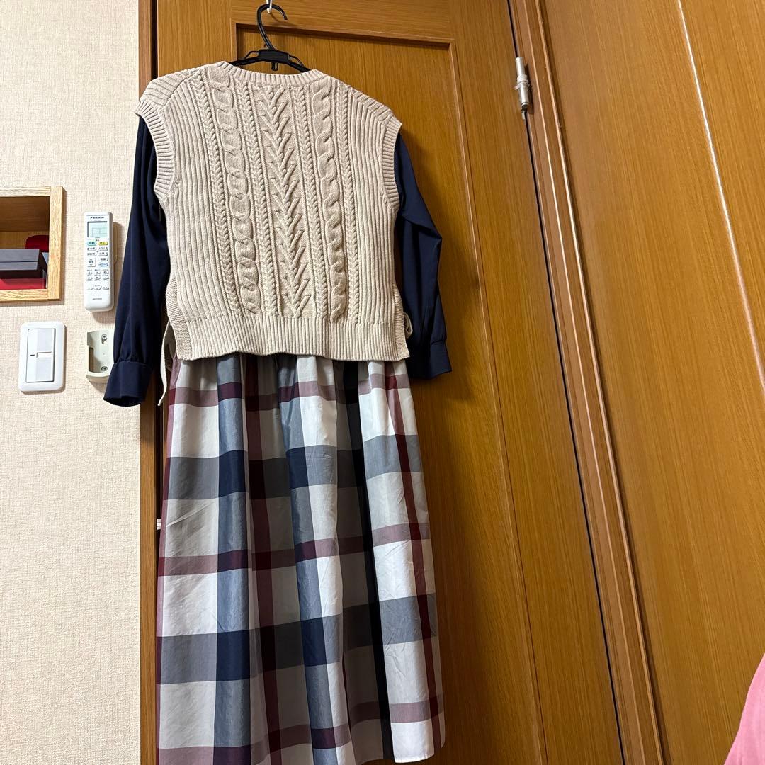 BLUE LABEL CRESTBRIDGE ロングワンピース 38